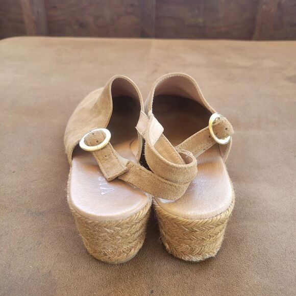 Viscata Barcelona espadrilles tan platform heel slip on shoes womens size EU 40 - Picture 4 of 8